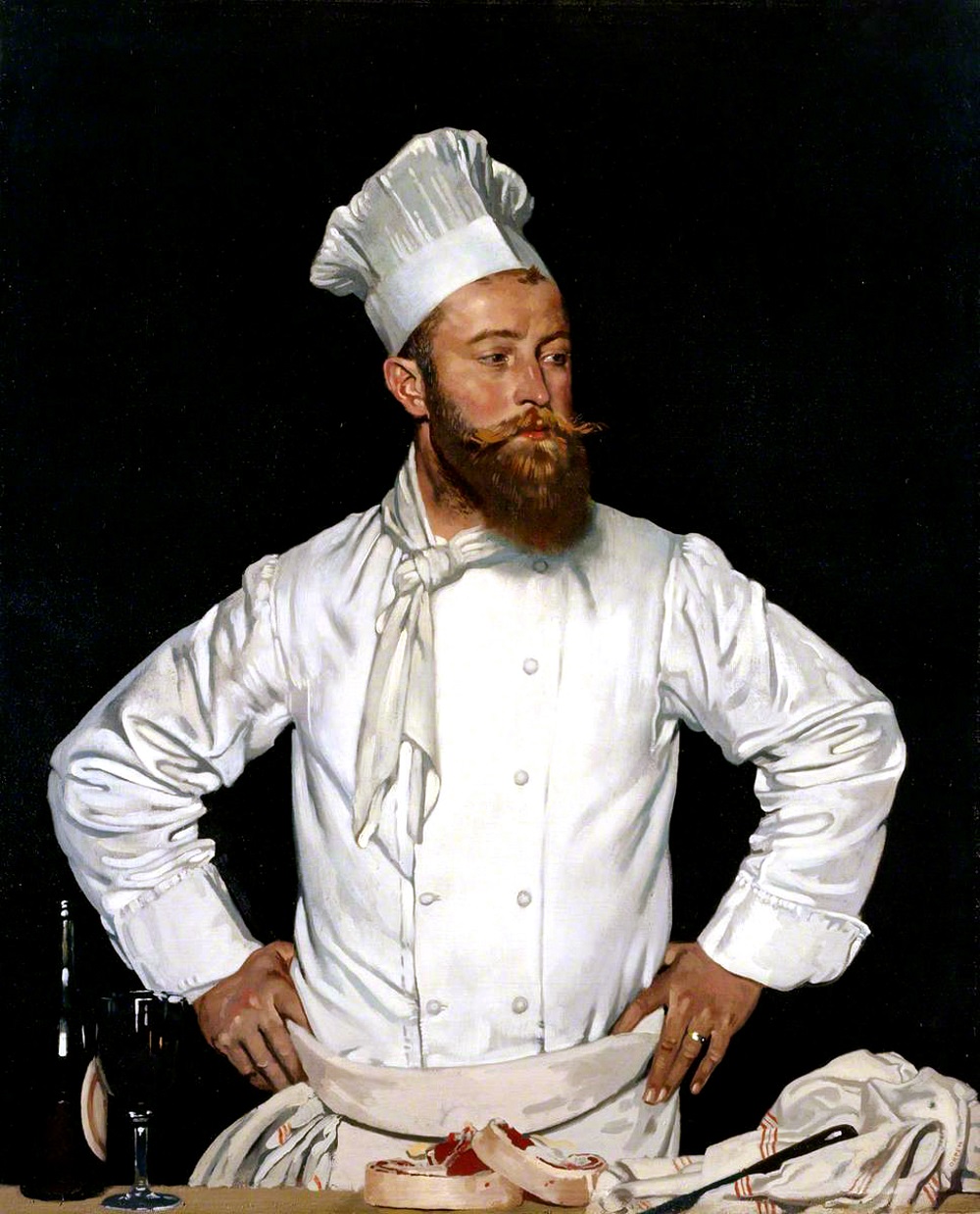 Orpen, William, 1878-1931; Le Chef de l’Hotel Chatham, Paris