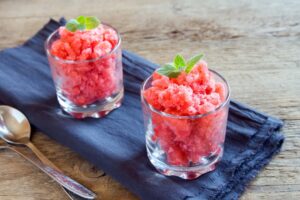 Strawberry granita