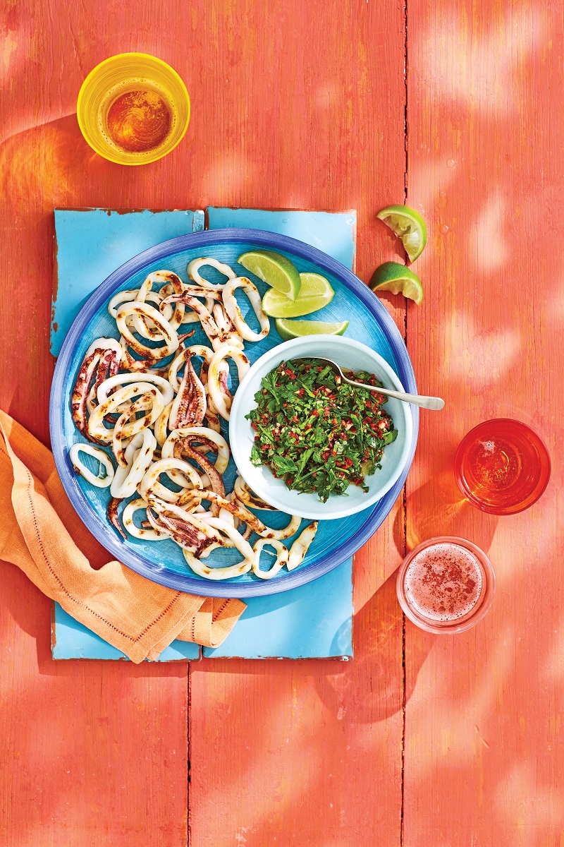 squid with chilli and garlic