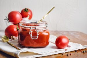Homemade tomato sauce.