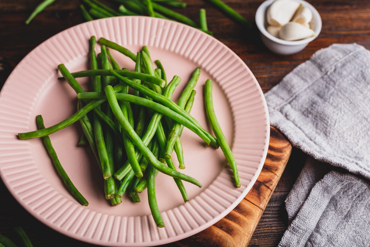 Green Bean on Plate