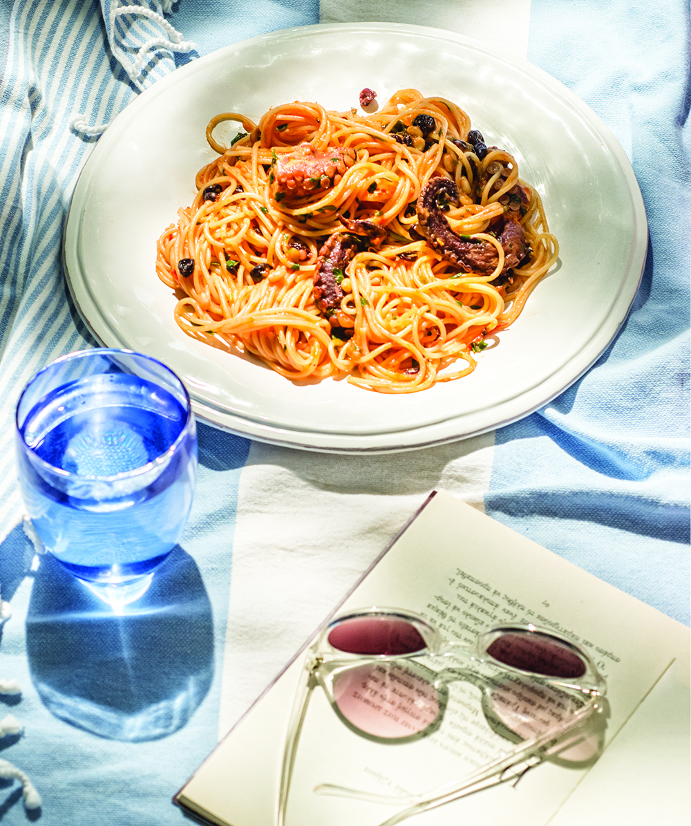 spaggetti xtapodi koukounari stafides