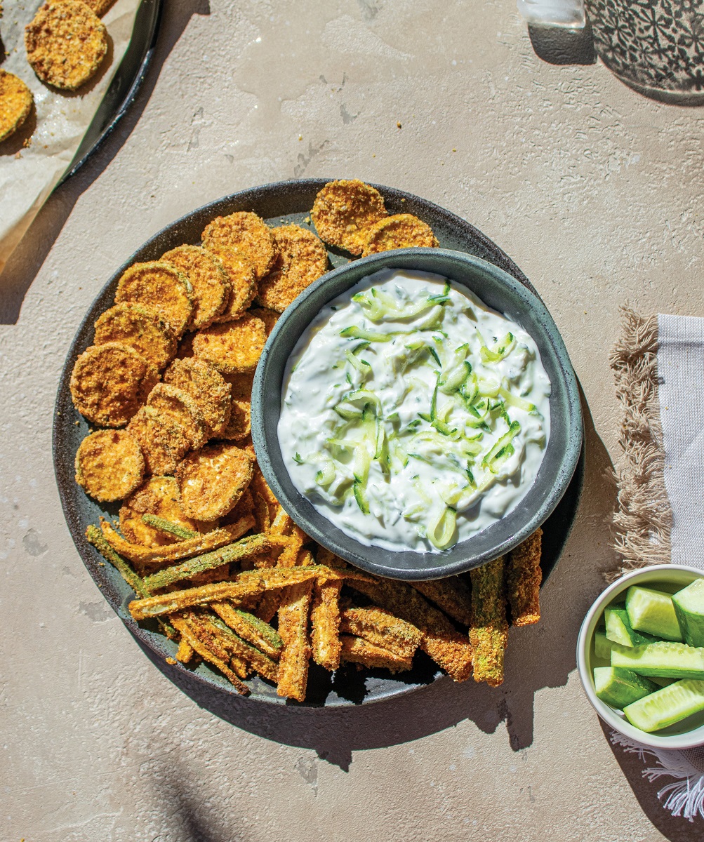 Kolokithakia tzitziki mikri