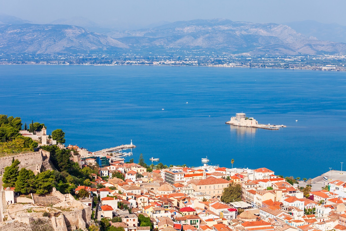 Nafplio aerial view, Greece