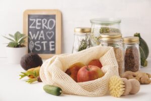 Zero waste shopping, Recycling, Sustainable lifestyle concept