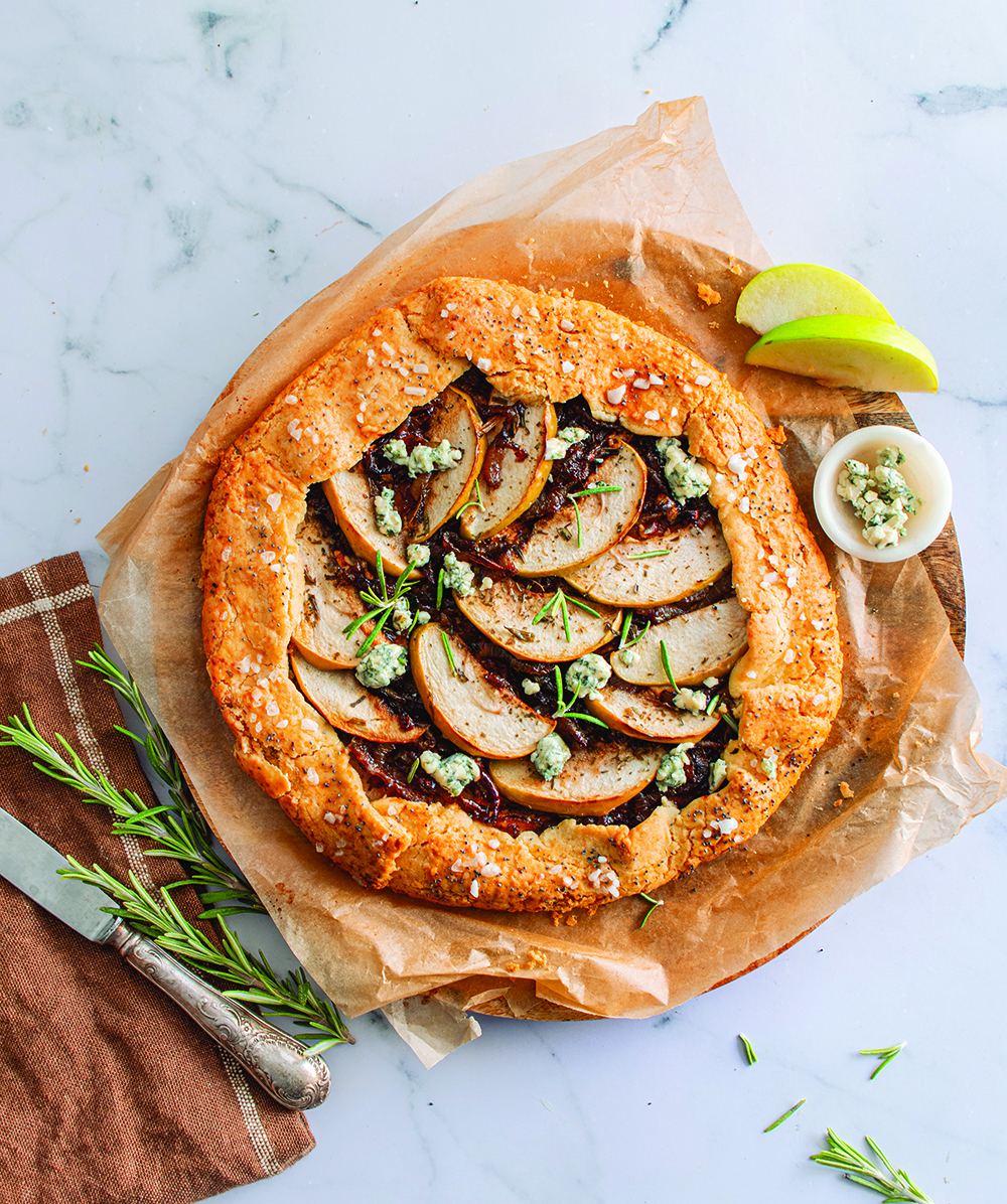 Apple-onion tart