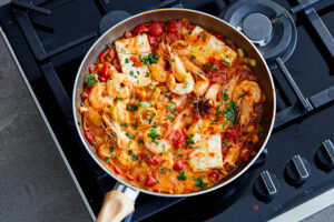 garides saganaki (1)