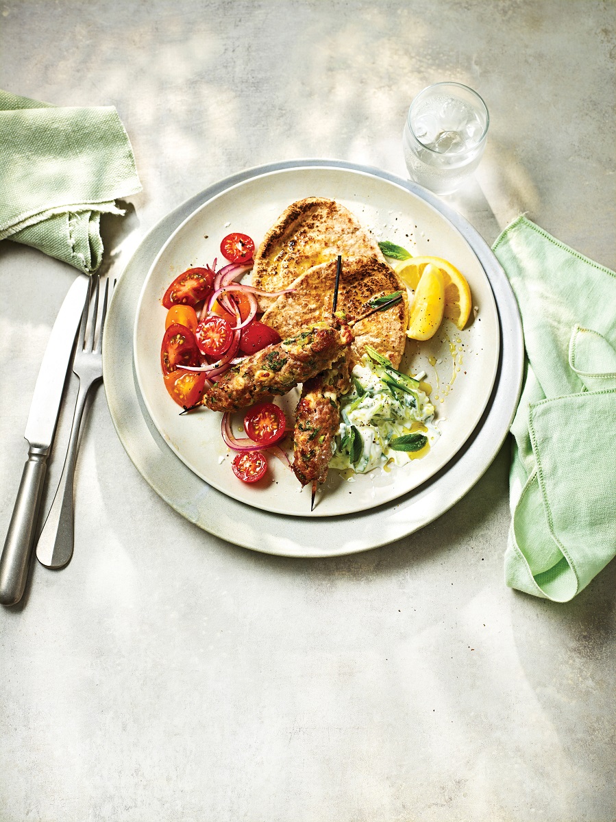 turkey & feta kebabs