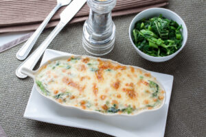 Baked,Spinach,With,Cheese