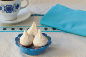 Greek,Traditional,Almond,Cookies,,Amygdalota,From,Cyclades,In,Greek,Blue
