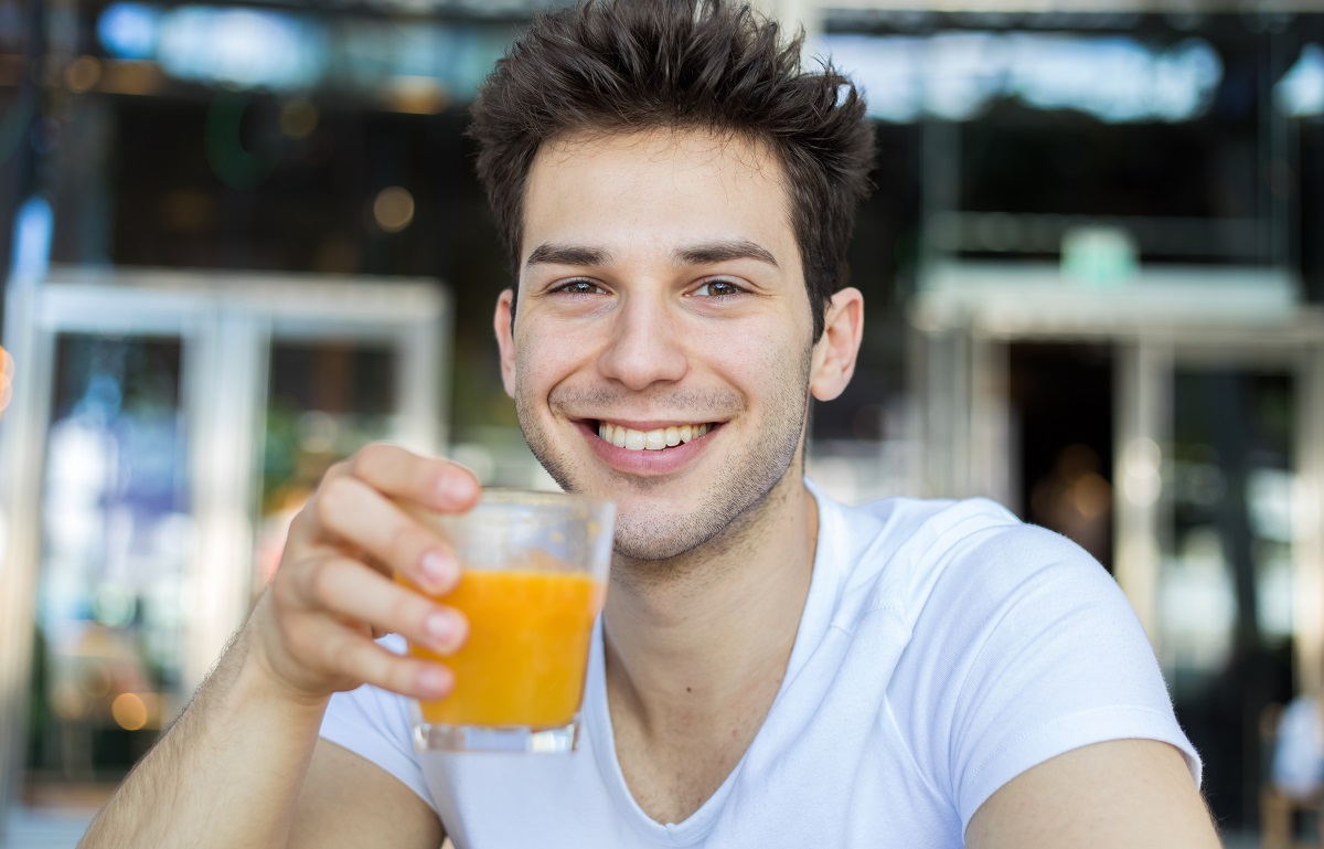 Young,Man,Having,A,Drink