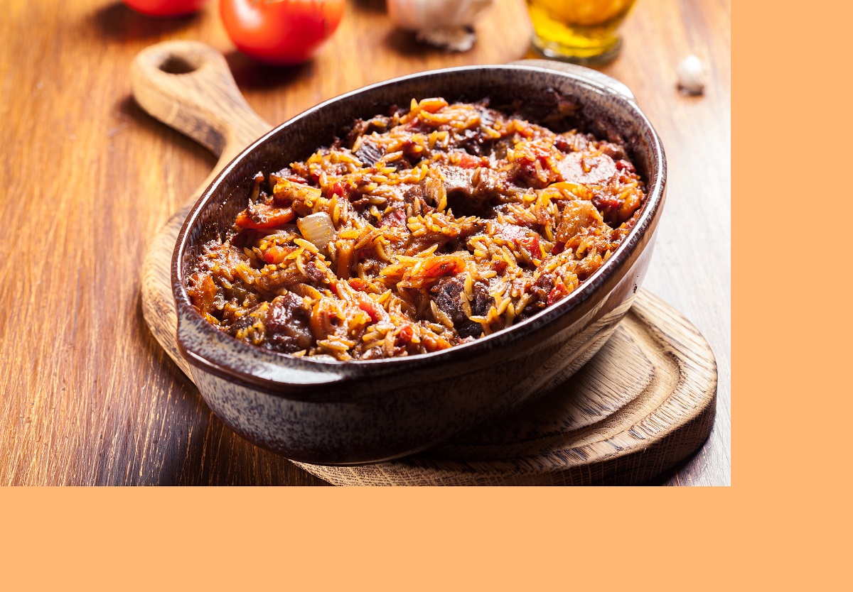 Giouvetsi,-,Greek,Beef,And,Orzo,Stew.,Balkanian,Cuisine