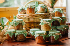 Jars,Of,Homemade,Jam,Summer,Candy,Bar