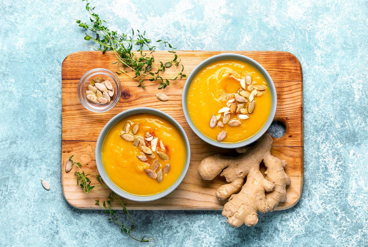 Kabocha,Ginger,Detox,Soup,,View,From,Above