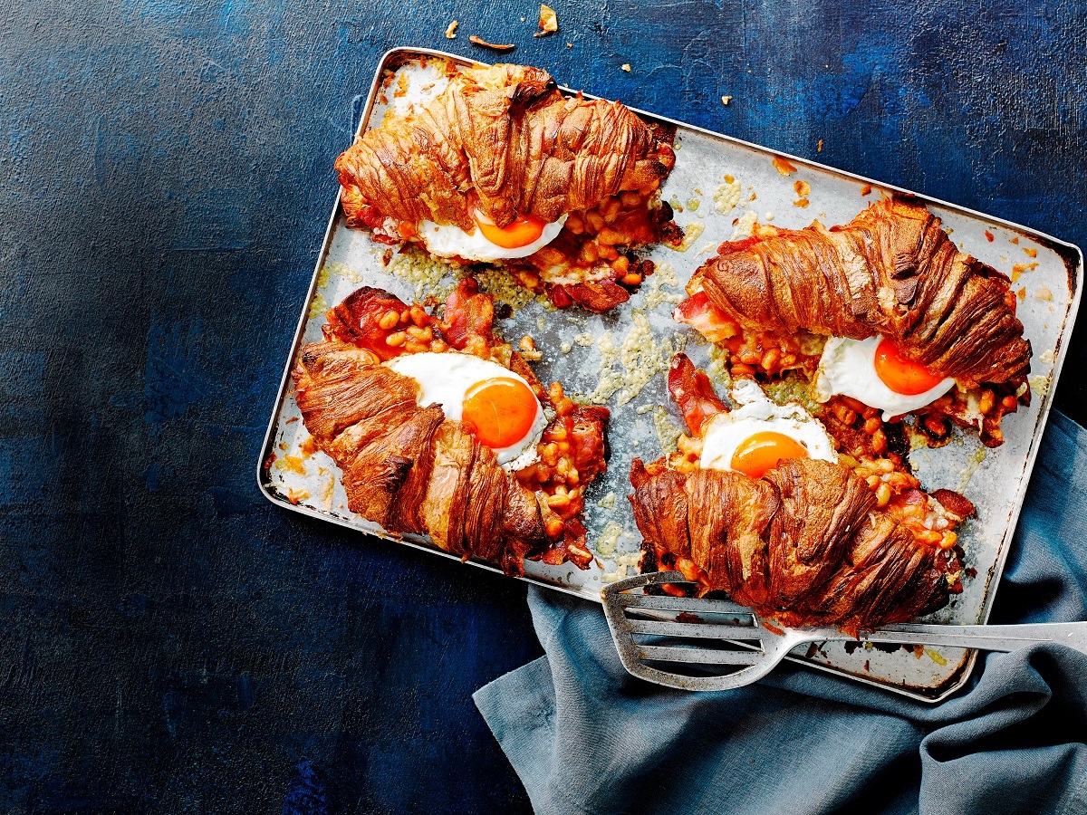 Full English croissants