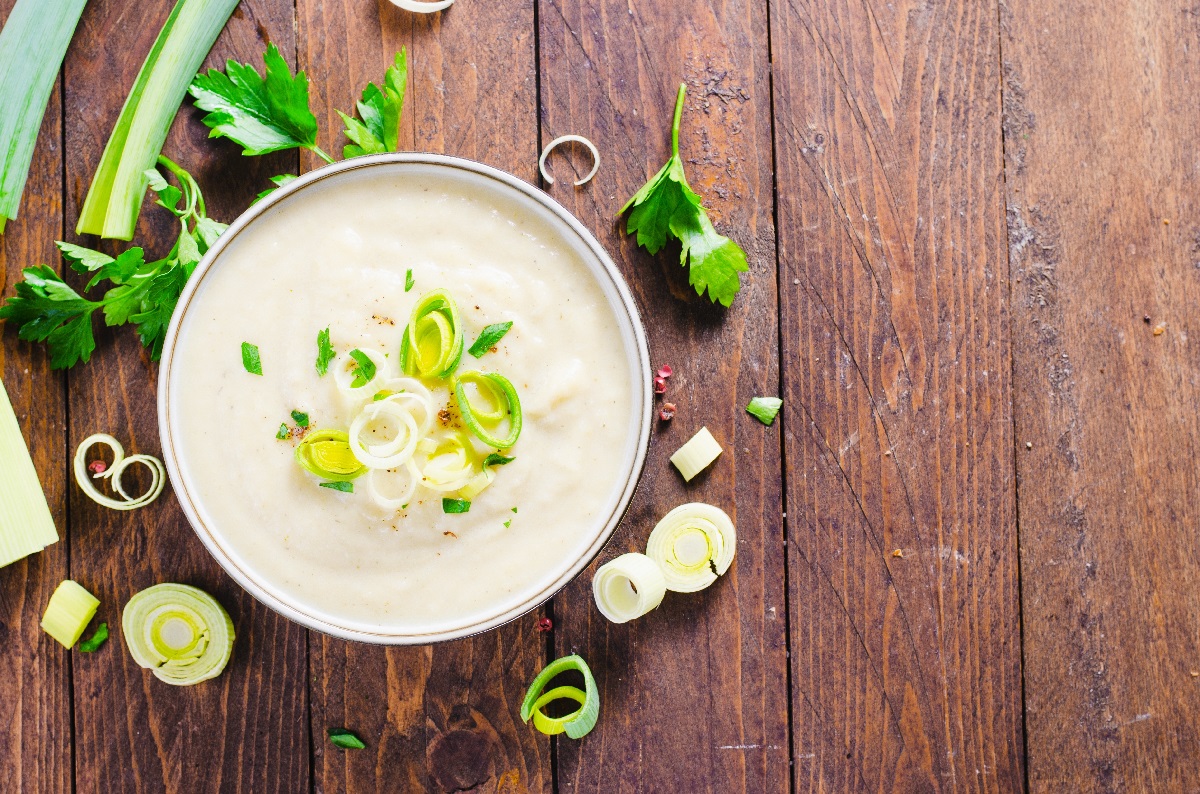 Leek,Soup,,Comfort,Meal,,Potato,And,Leek,Creamy,Soup,,Vegetarian