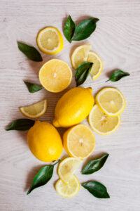 Ripe,Lemon,On,White,Background
