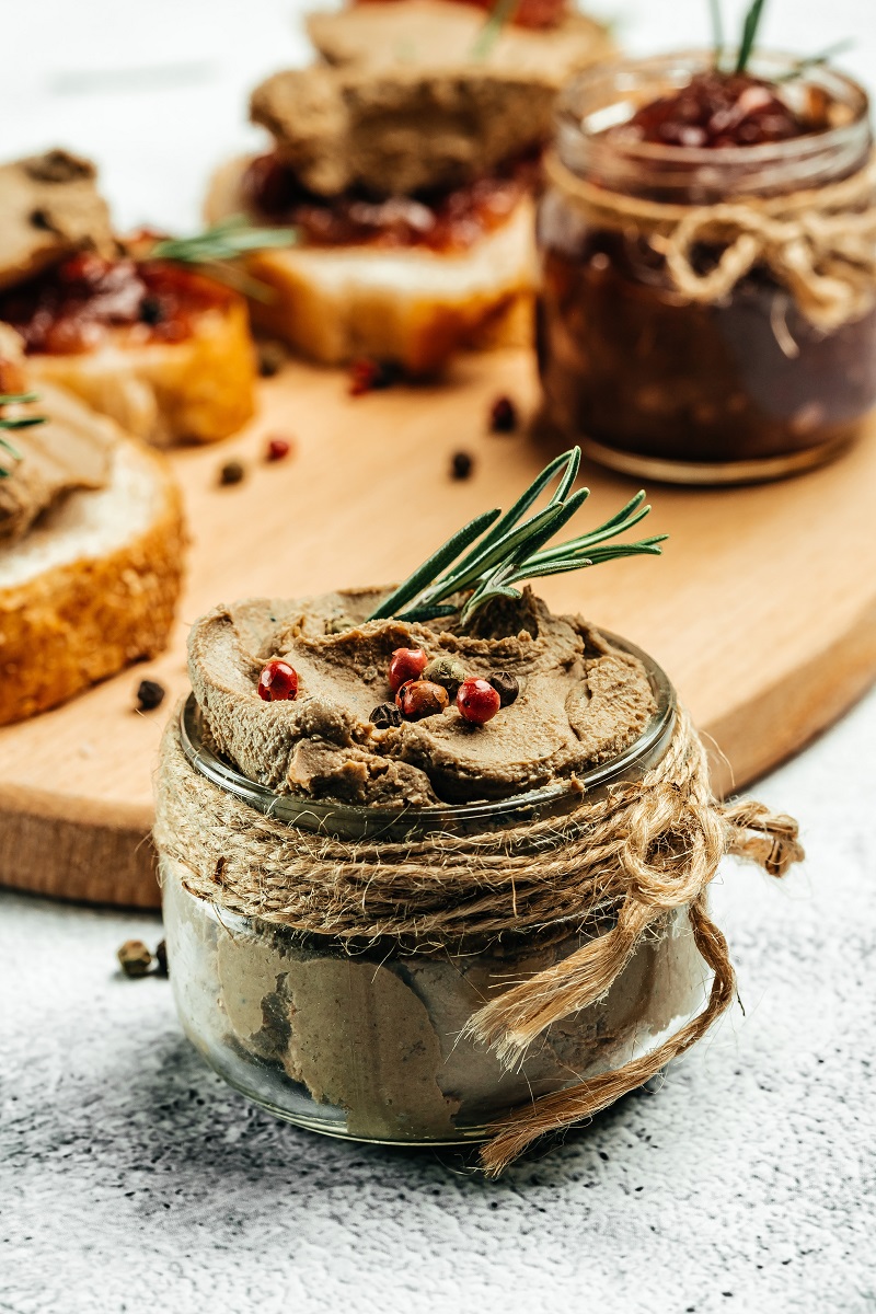 Homemade,Meat,Liver,Pate,In,A,Glass,Jar,,Restaurant,Menu,