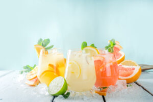 Summer,Cold,Drinks,,Fruit,Lemonade,Sangria,Cocktail,,Infused,Beverages,With