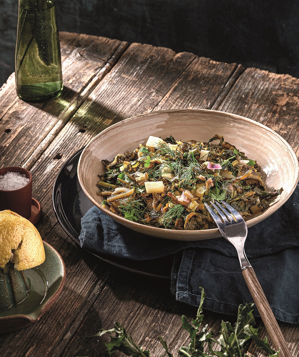 horta me lemoni_anoigma