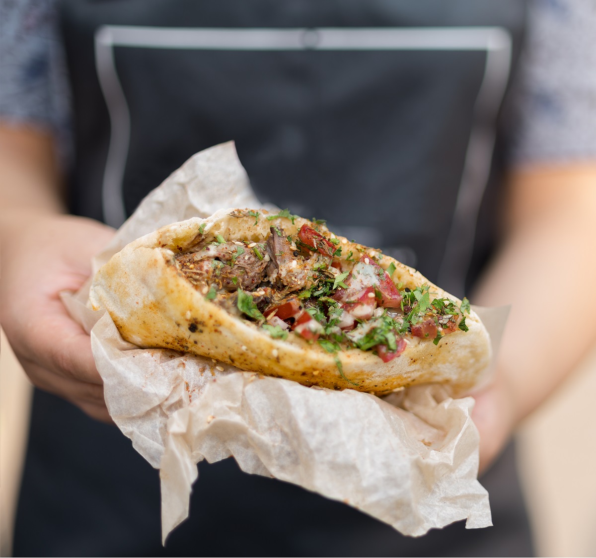 In,The,Hands,Of,The,Cook,,Falafel,And,Fresh,Vegetables