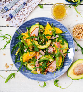 salata galopoula avcado mango Nikas