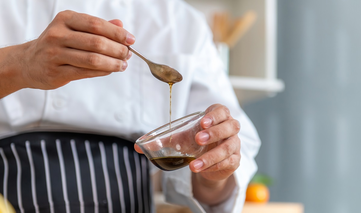 Chef,Make,Tortilla,Wrap,Vegetable,Salad,Slice,By,Knife,On