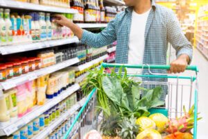 Handsome,Asian,Man,Shopping,In,A,Supermarket.,Shopping,Concept