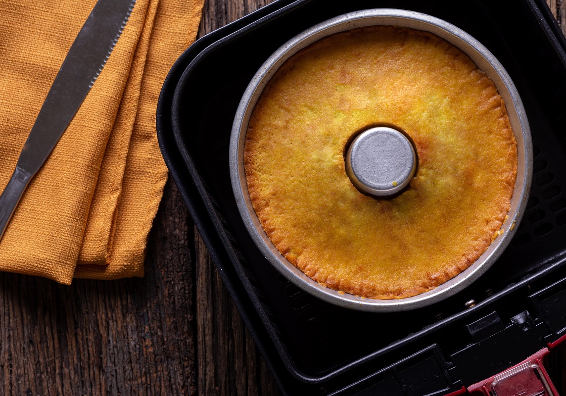 Delicious,And,Beautiful,Homemade,Orange,Corn,Cake,Made,In,The