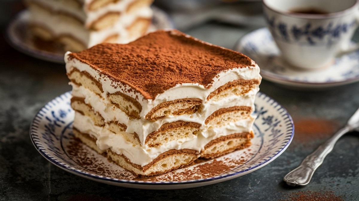 Tiramisu:,Classic,Italian,Dessert,With,Layers,Of,Coffee-soaked,Ladyfingers,And