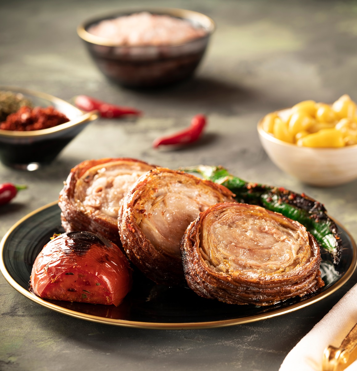 Traditional,Turkish,Food,Kokorec,With,Ayran