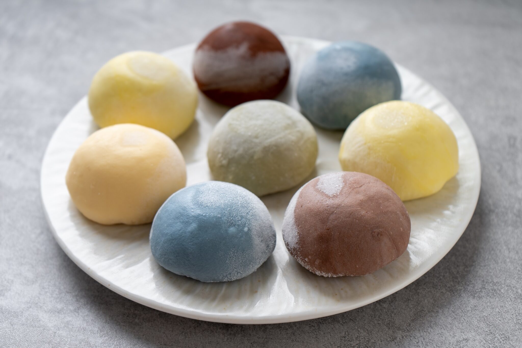 Mochi,Traditional,Japanese,Rice,Dessert,,Colorful,Mochi,Assortment
