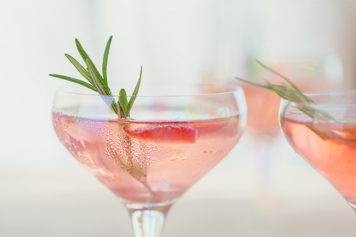 Glass,Of,Strawberry,Cocktail,Or,Mocktail,,Refreshing,Summer,Drink,With