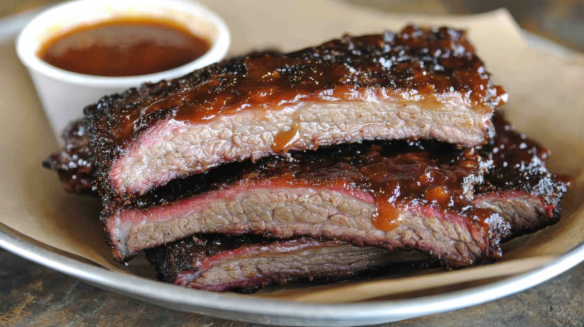 Savory,Barbecue,Beef,Brisket,Slices
