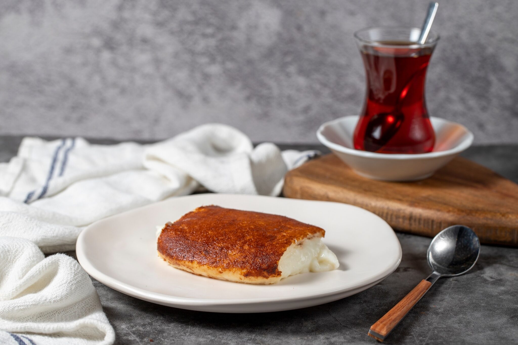 Milky,Dessert,Or,Kazandibi.,Traditional,Turkish,Cuisine,Desserts.,Kazandibi,On