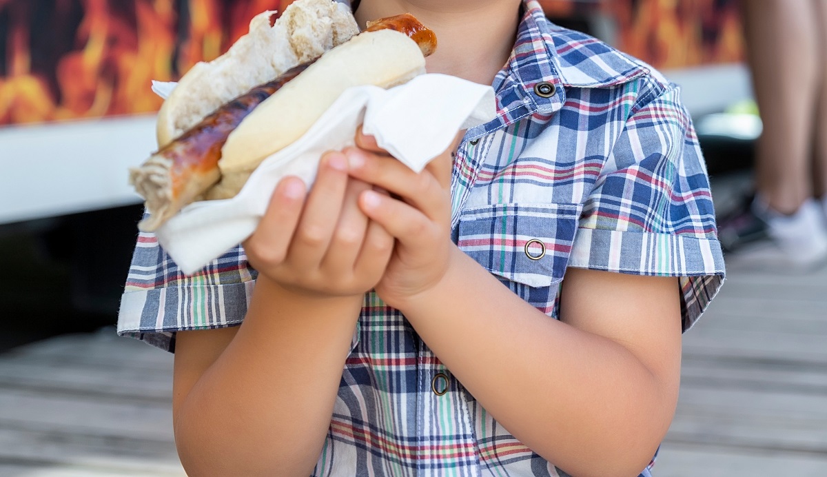 Cute,Adorable,Little,Happy,Smiling,Boy,Kid,Enjoy,Eating,Hot