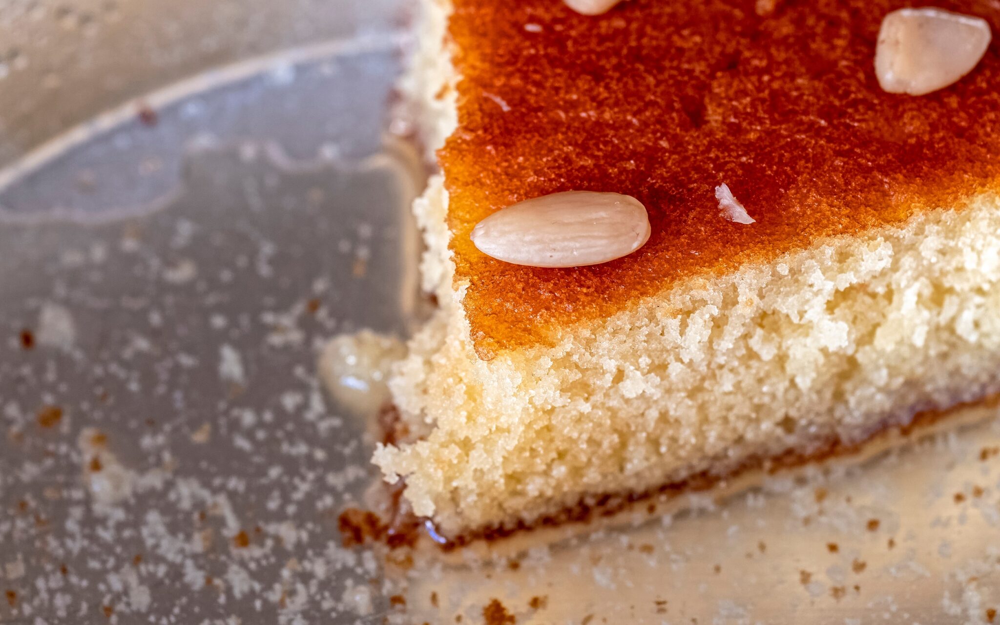 “ravani”,Traditional,Midle,East,Sweet,Semolina,Christmas,Cake,With,Honey