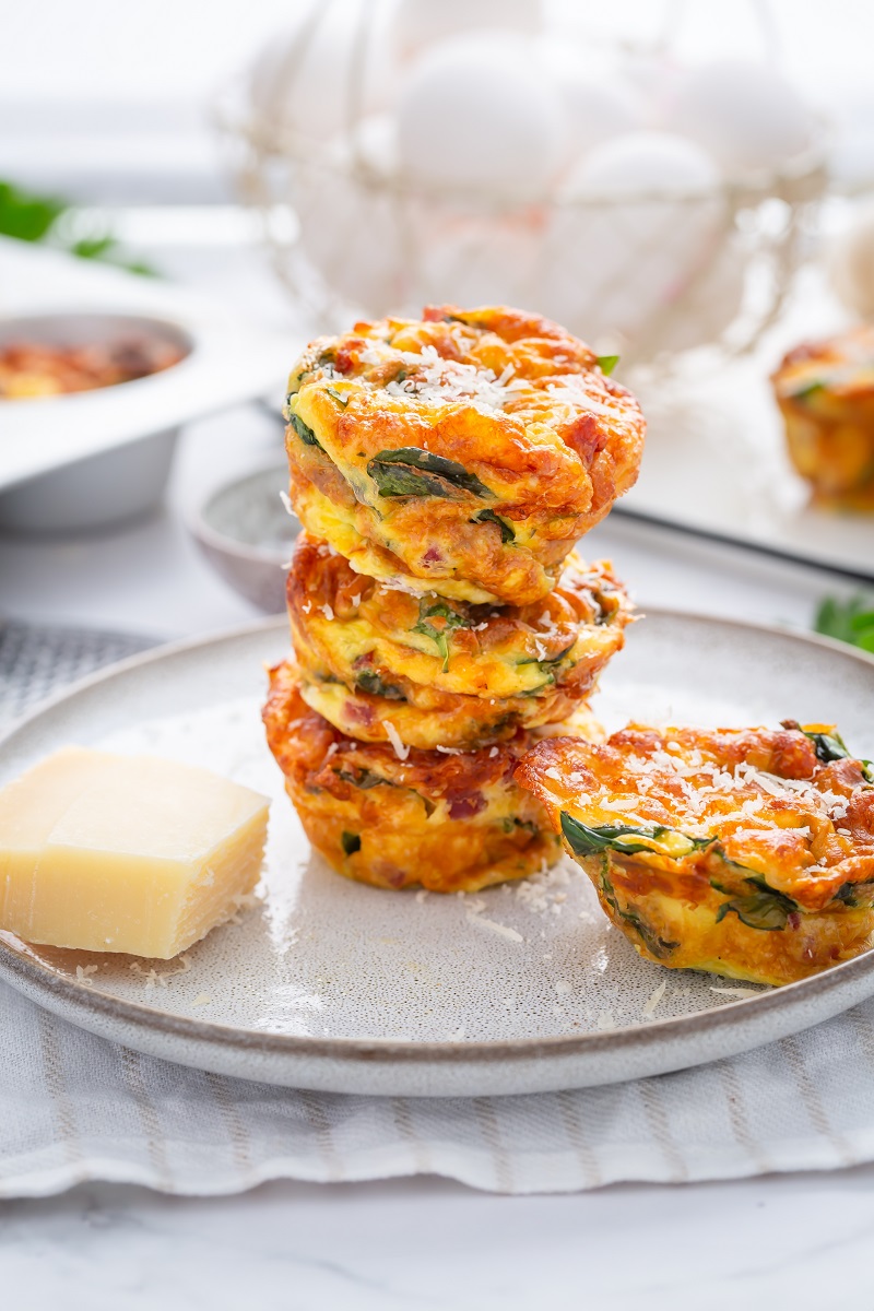 Homemade,Healthy,Spinach,And,Cheese,Egg,Muffins,,High,Protein,And