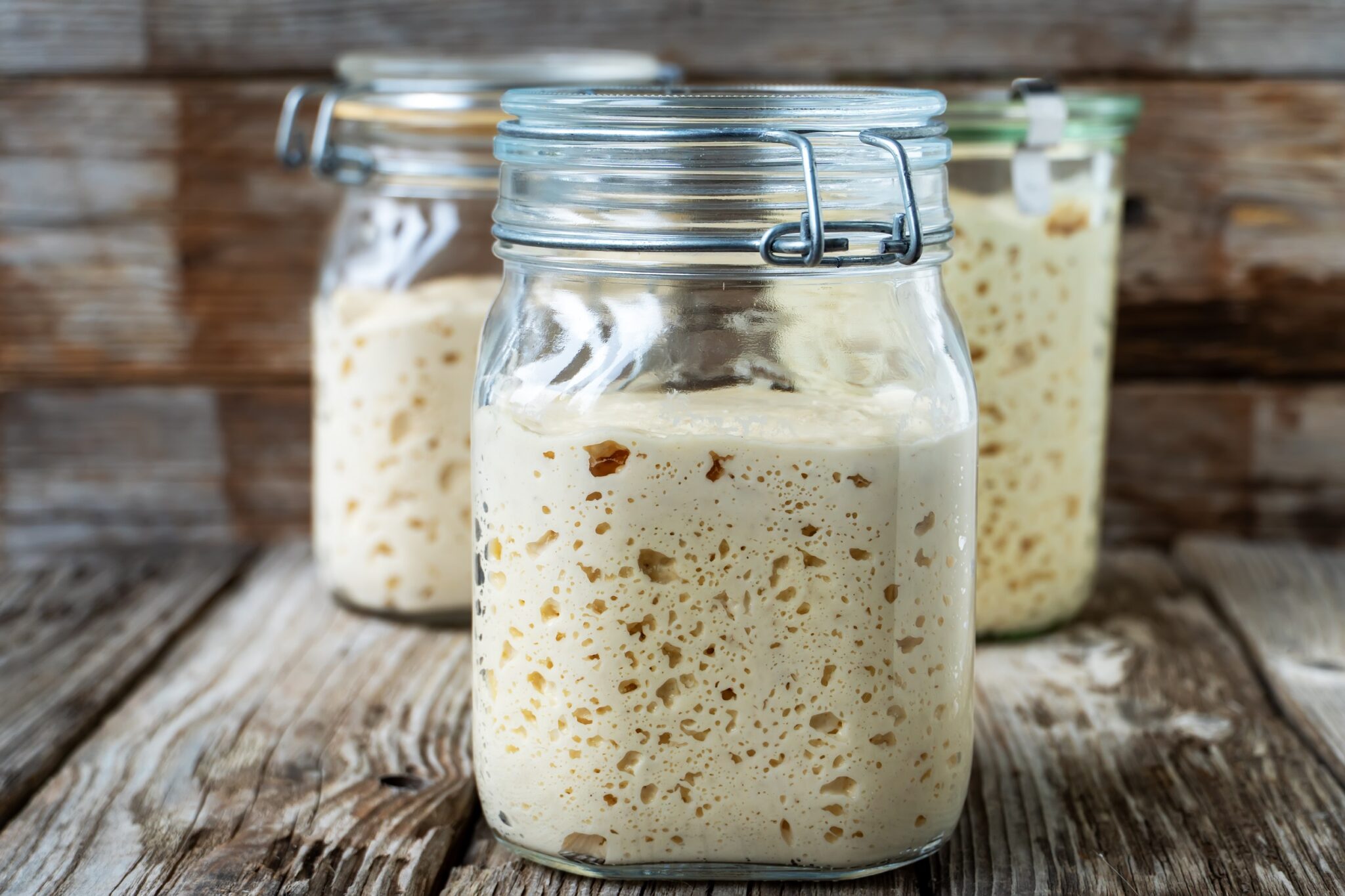 Fresh,And,Homemade,Sourdough,,Lievito,Madre,,In,Various