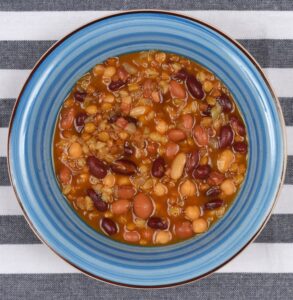 A,Portion,Of,Bean,Soup,With,Various,Vegetables,And,Legumes