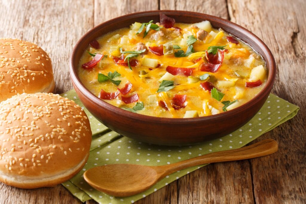 σούπα cheeseburger