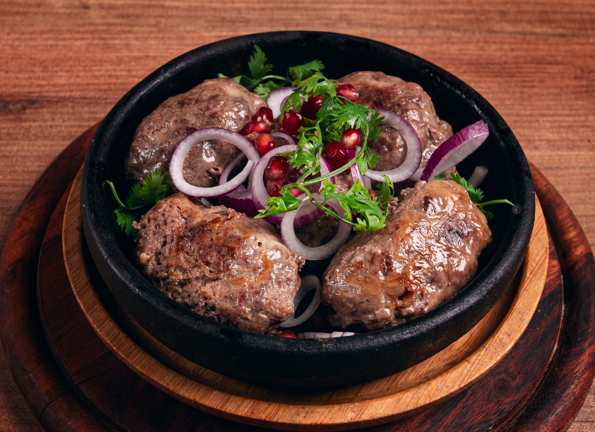 Fried,Apkhazura,,Cutlet,In,A,Fat,Grid,,Spicy,,Georgian,Dish,