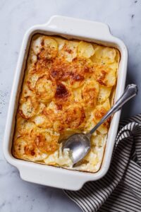 French,Classic,Potato,Gratin,Dauphinois,In,A,White,Dish,,Top