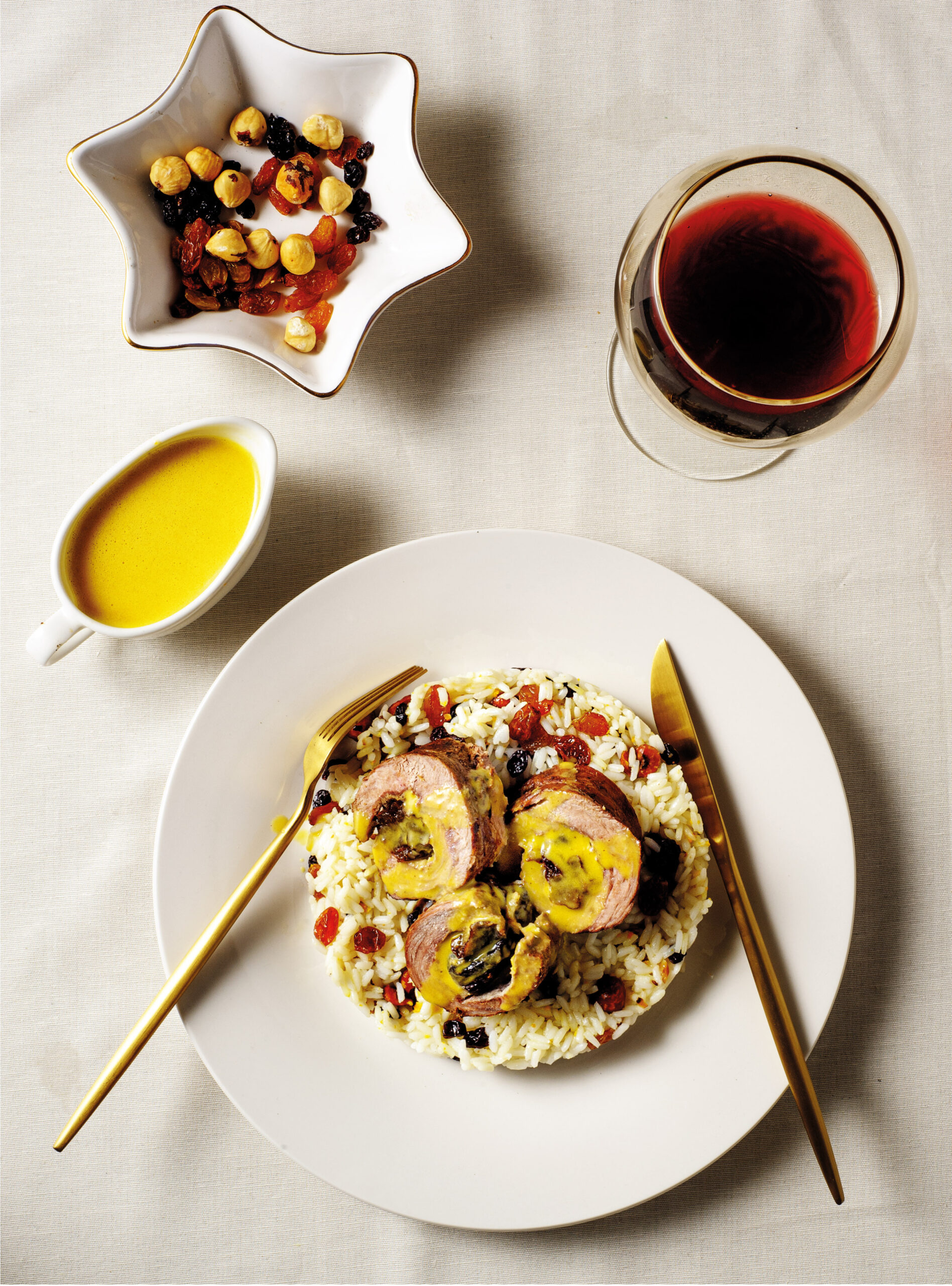 mosxarisio rolo kai pilafi me fountoukia_anoigma