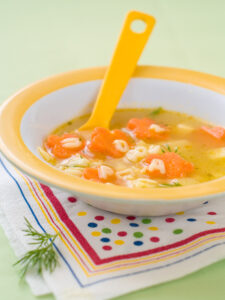 A,Bowl,Of,Soup,For,Baby,,Selective,Focus.,Shot,For