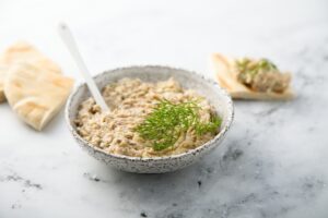Traditional,Homemade,Herring,Pate,With,Fresh,Bread