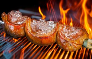 Steak,Rotisserie,At,The,Steakhouse,,Sliced,Picanha