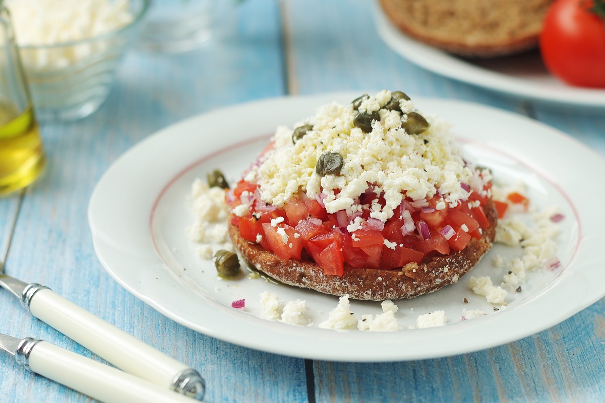 A,Traditional,Cretan,Dish,Dakos