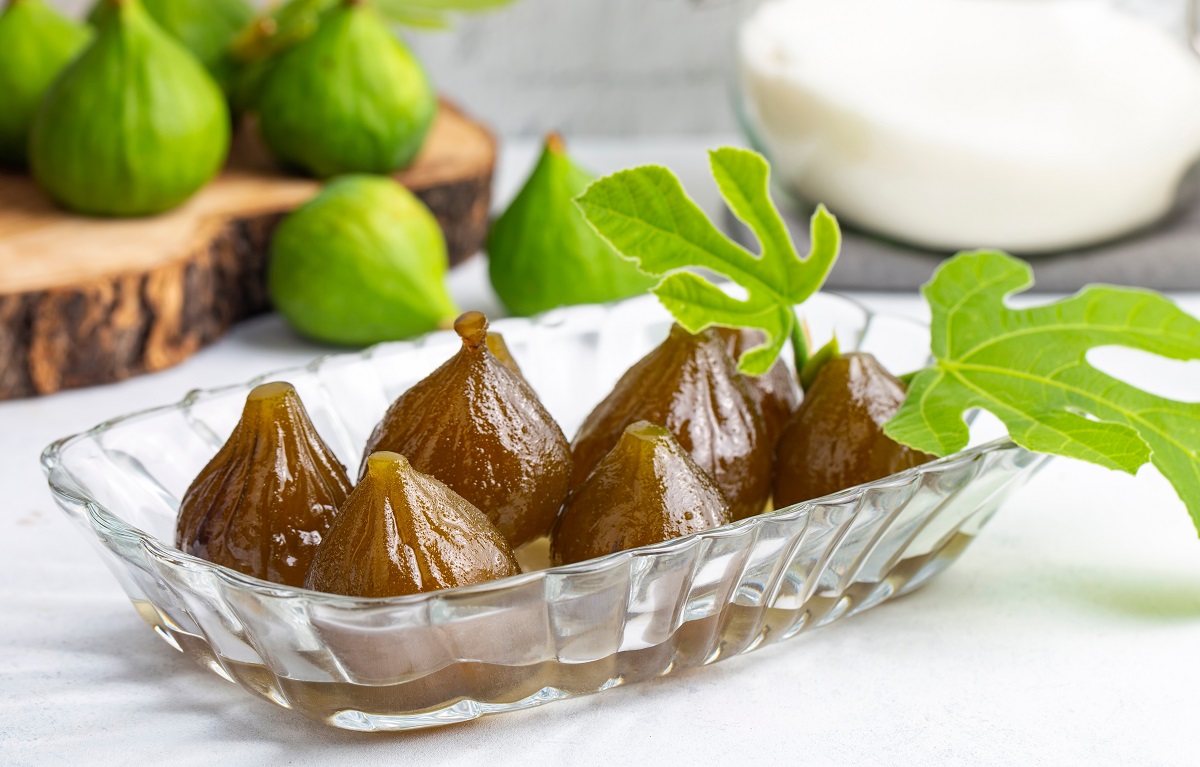 Green,Fresh,Fig,Jam,,Turkish,Dessert.,(turkish,Name;,Incir,Receli)